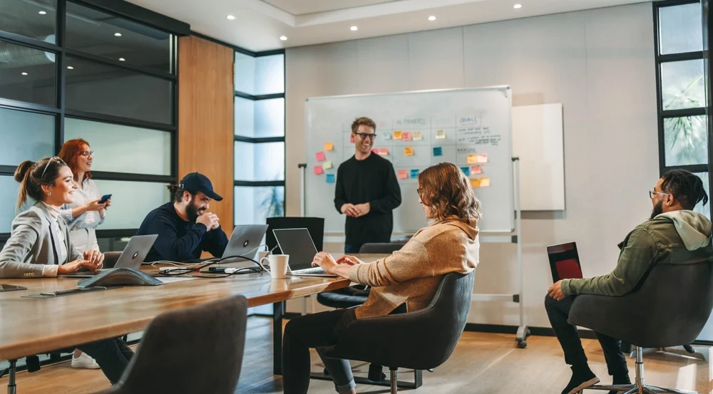 comfortable and productive office workers